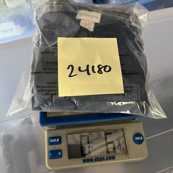 Chicos No Iron Linen Shirt Blue Button Down 3/4 Sleeve Collared Top Small .5 - Picture 10 of 10